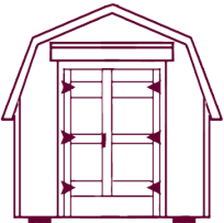 Barn Style wooden shed